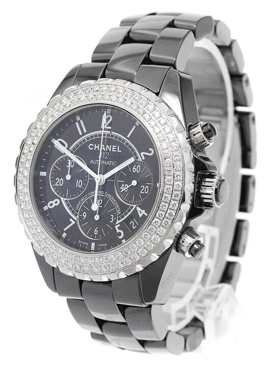 CHANEL J12 Chronograph double diamond bezel Automatic Men\'s Watch_902281 main image 5